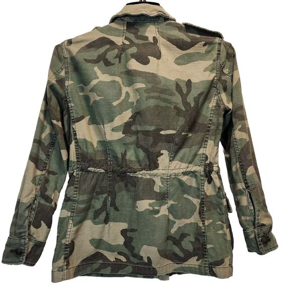 Free People Not Your Brothers Camo Surplus Jacket Military‎ Inspired Moto SZ XS - Picture 3 of 13